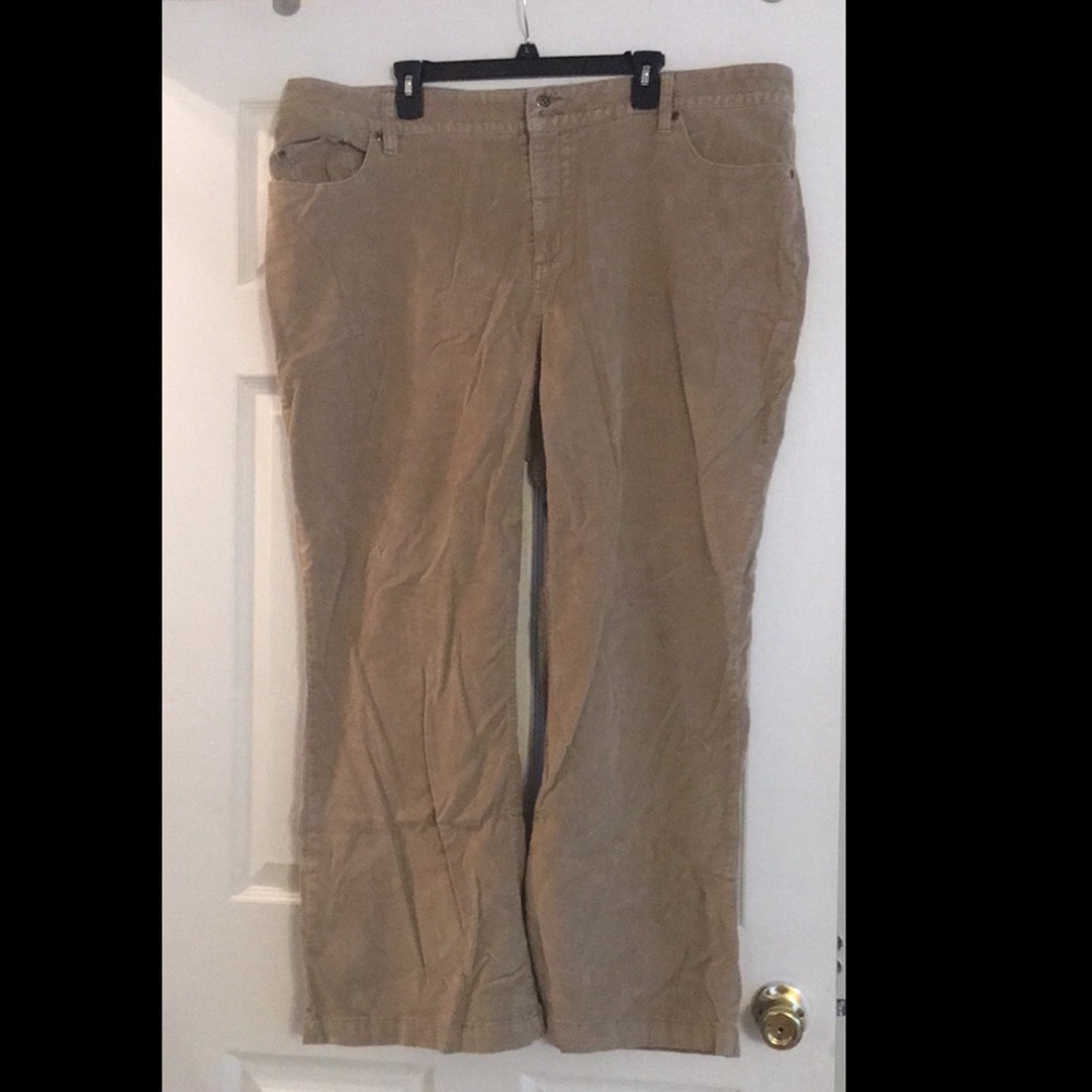 Faded Glory Stretch Fit Corduroy Pants 26W
